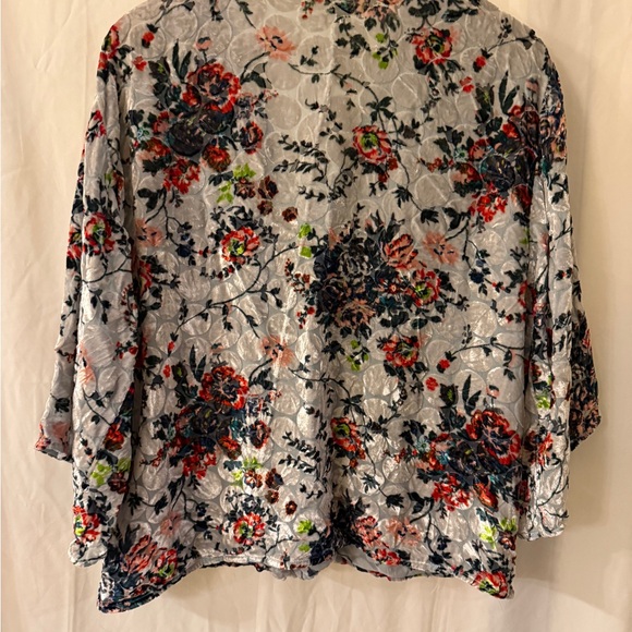 Maeve Umi wrap Multicolor Floral velvet silk blend Blouse - Picture 14 of 14